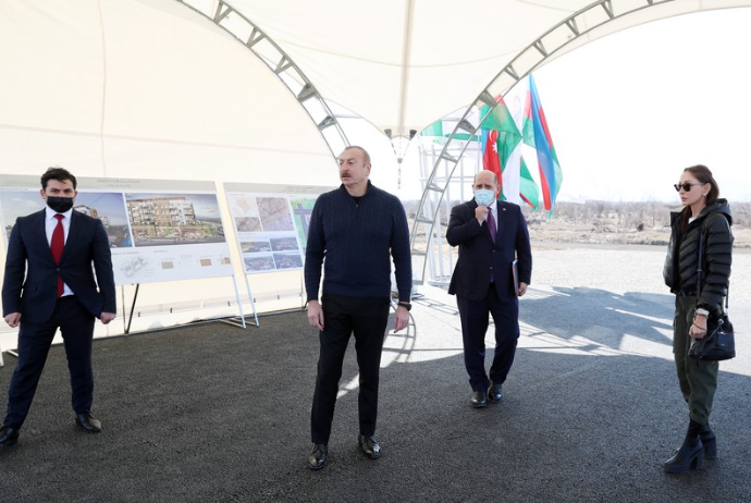 Ağdamda 209 mənzildən ibarət yeni yaşayış kompleksinin - TƏMƏLİ QOYULUB | FED.az
