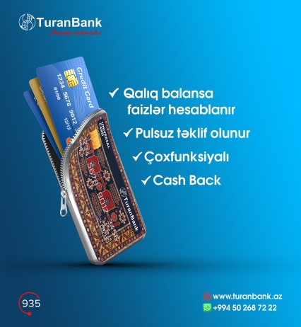 "TuranBank"dan - ÇOXFUNKSİYALI KART! | FED.az