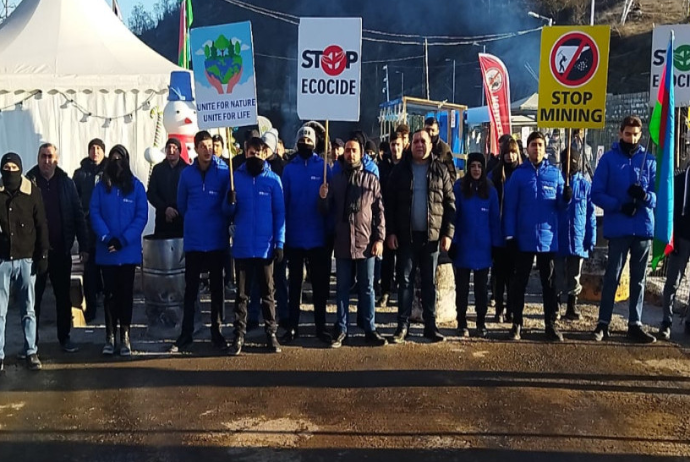 Laçın-Xankəndi yolunda etirazlar 22 gündür davam edir - FOTO | FED.az