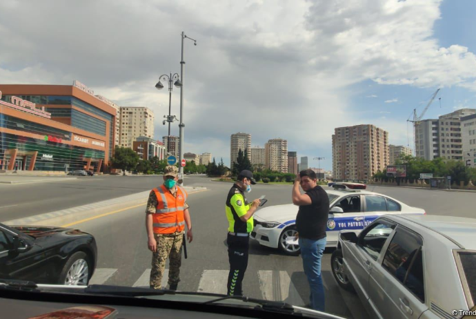 BDYPİ: Yollarda karantin qaydalarını pozan sürücülər saxlanılır - FOTO | FED.az