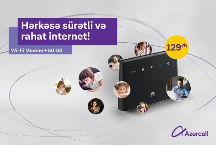 "Azercell"in yeni 4G WiFi modemindən eyni zamanda - 32 İstifadəçi Yararlana Bilər | FED.az