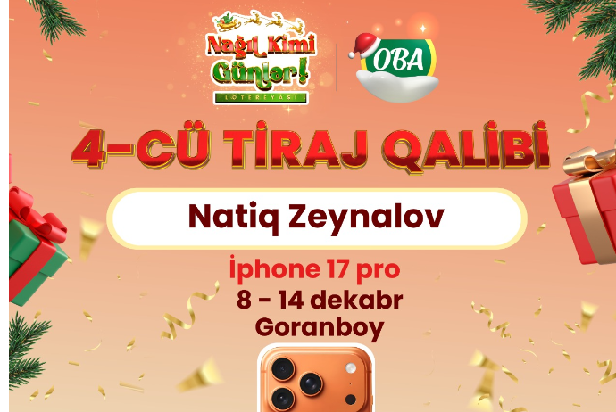 Goranboy sakini “OBA”dan 13 AZN-lik bazarlıq etdi, İPhone 17 qazandı – FOTOLAR | FED.az