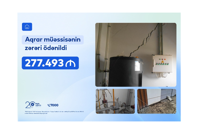 “PAŞA Sığorta” aqrar müəssisənin - 280 min manata yaxın zərərini ödəyib | FED.az