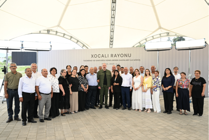 Prezident: "Xocalının Təzəbinə və Xanyurdu kəndlərində minlərlə insan yaşayacaq" | FED.az