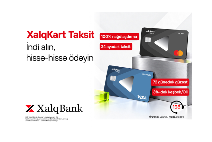 Xalq Bankdan yeni - XalqKart Taksit kartları | FED.az