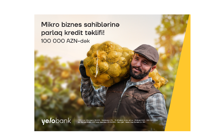 Mikro biznesiniz üçün Yelo Bank-dan - SƏRFƏLİ TƏKLİF | FED.az