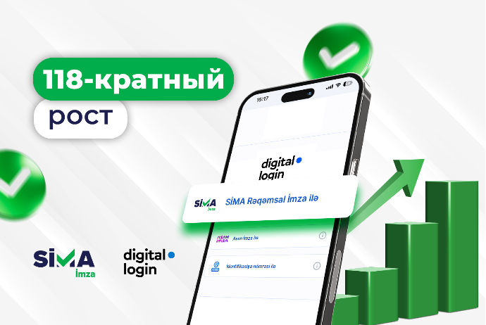 Доступ к "digital.login" с использованием "SİMA İmza" увеличился в 118 раз | FED.az