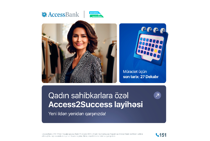 AccessBank при поддержке ЕБРР запускает проект Access2Success в третий раз | FED.az