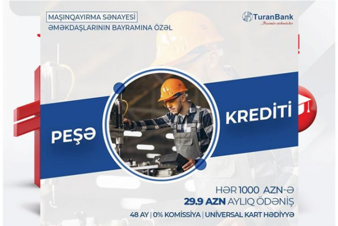 "TuranBank"dan aylıq - 29,9 manat Ödənişlə Kredit! | FED.az