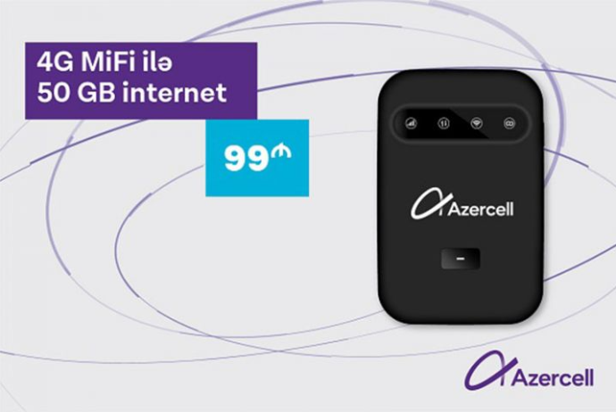 "Azercell"dən 4G MiFi ilə daha sürətli - İnternet Bağlantısı! | FED.az