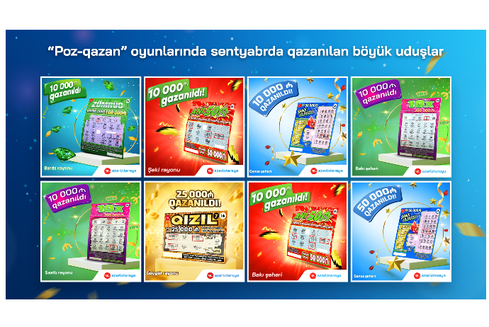 “Azərlotereya”nın “poz-qazan” lotereyalarında sentyabrda böyük uduşlar - QAZANILIB | FED.az