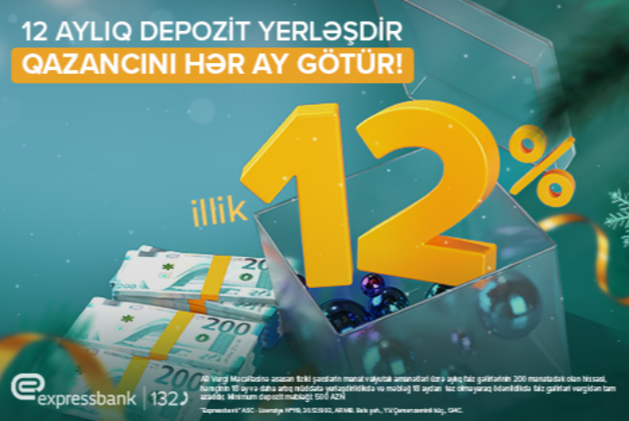 Pulunuza 12 aya 12% gəlir - DEPOZİT | FED.az