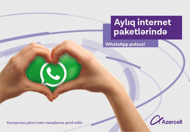 Azercell ilə limitsiz WhatsApp yazışmaları! - BAŞLADI | FED.az