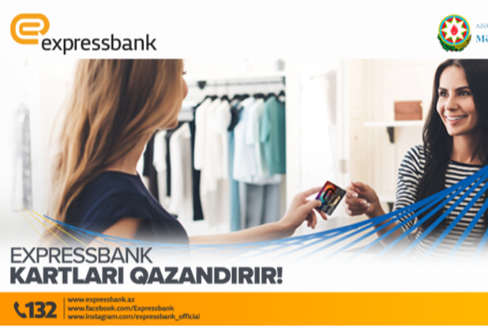 "Expressbank"ın kartları ilə “Visa kartları ilə ödəniş qazandırır” adlı - LOTEREYAYA QOŞULUN! | FED.az