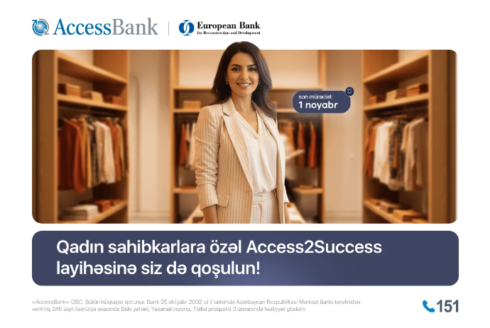 AccessBank və EBRD qadın sahibkarlar üçün Access2Success layihəsinə 4-cü dəfə - START VERDİ | FED.az