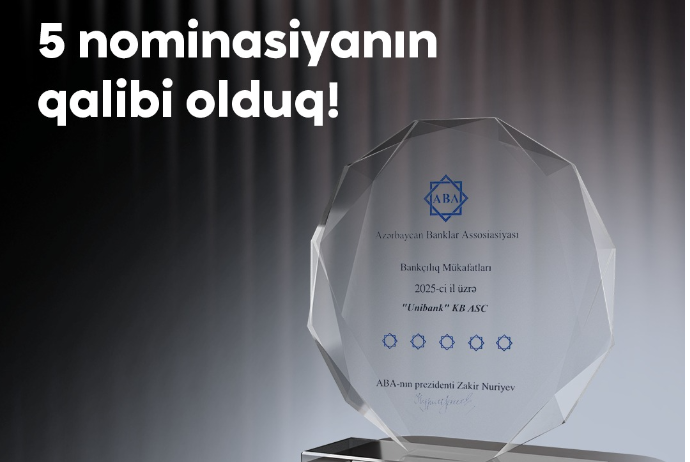 Unibank 5 nominasiya üzrə - QALİB OLUB | FED.az