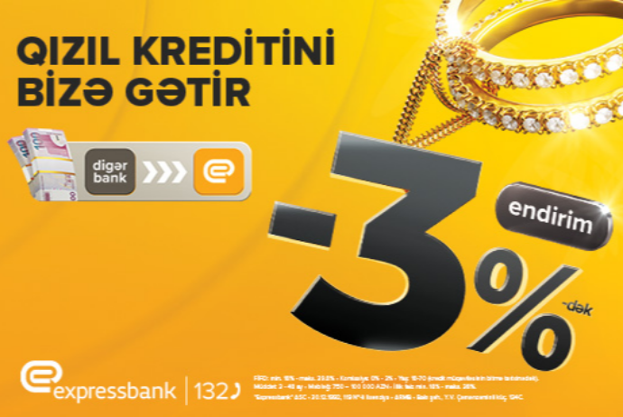 Qızıl kreditini bu banka gətirənlərə endirim var | FED.az