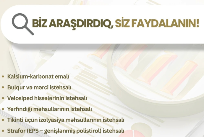 Sahibkarlar üçün daha 9 istiqamət üzrə daxili bazar araşdırması aparılıb | FED.az