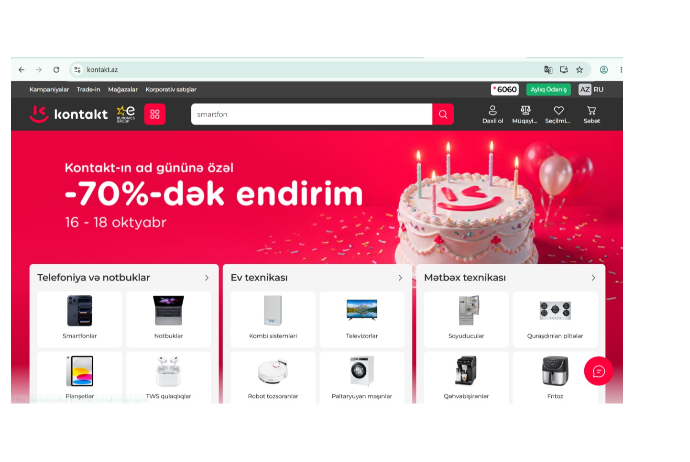 “Kontakt”dan ad günü sürprizi: kontakt.az-da yenilik var! | FED.az
