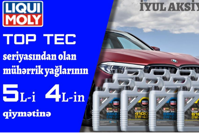 Alman brendi "Liqui Moly" yağlarından xüsusi - ENDİRİM AKSİYASI | FED.az