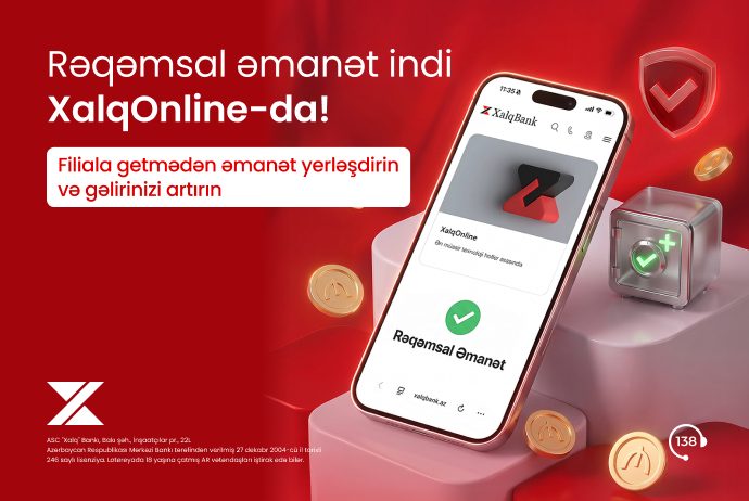 Xalq Bank rəqəmsal əmanət xidmətini - İSTİFADƏYƏ VERDİ | FED.az