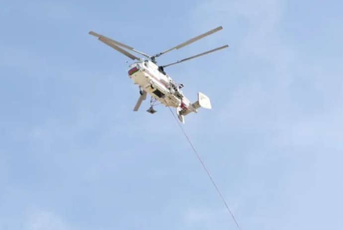 Lökbatandakı yanğına helikopterlər indiyədək 115 ton su töküb | FED.az