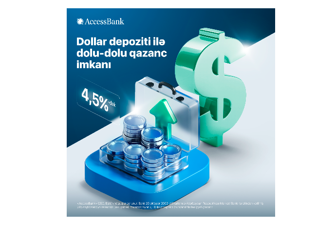 AccessBank объявляет о повышении ставок по долларовым депозитам | FED.az