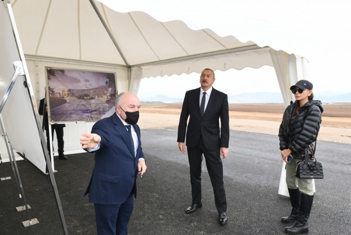 Prezident Zəngilan Beynəlxalq Hava Limanının tikintisi ilə - TANIŞ OLUB | FED.az