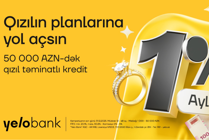 Aylıq cəmi 1%-dən - QIZIL TƏMİNATLI KREDİT! | FED.az