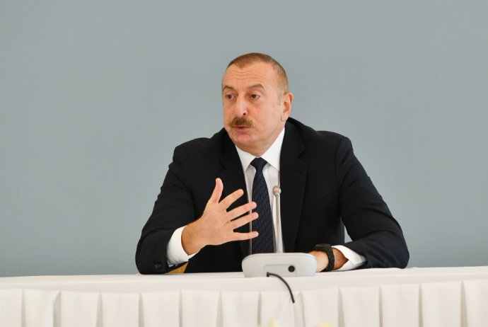 İlham Əliyev: «Onlar bir kvadratmetr əraziyə astronomik qiymət tələb edirlər» | FED.az