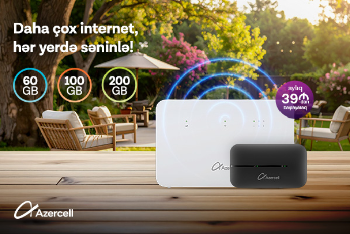 Azercell-dən “MiFi” və “Wi-Fi” cihazları ilə istənilən yerdə onlayn ol! | FED.az