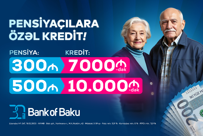 Bank of Baku-dan - PENSİYAÇILARA ŞAD XƏBƏR! | FED.az