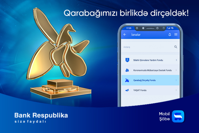  “Qarabağ Dirçəliş Fondu”na ianələrinizi - Mobil Şöbə əlavəsi ilə edə bilərsiniz | FED.az