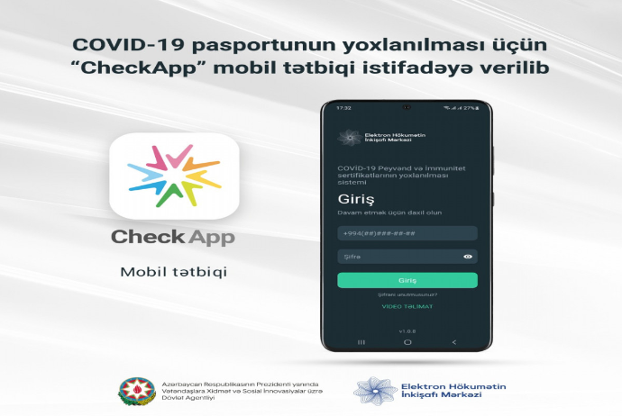 COVID-19 pasportunun yoxlanılması üçün mobil tətbiq - İstifadəyə Verilib | FED.az