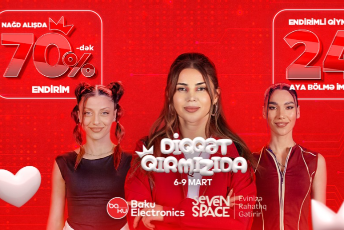 Bu qırmızı dayanmaq üçün deyil, cəmi 4 günlük fürsəti tutmaq üçündür, yəni Baku Electronics-də “Diqqət Qırmızıdadır”! - VİDEO | FED.az