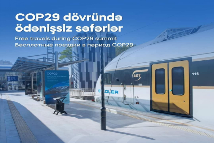 COP29 iştirakçıları Abşeron dairəvi dəmir yolundan pulsuz istifadə edəcək | FED.az