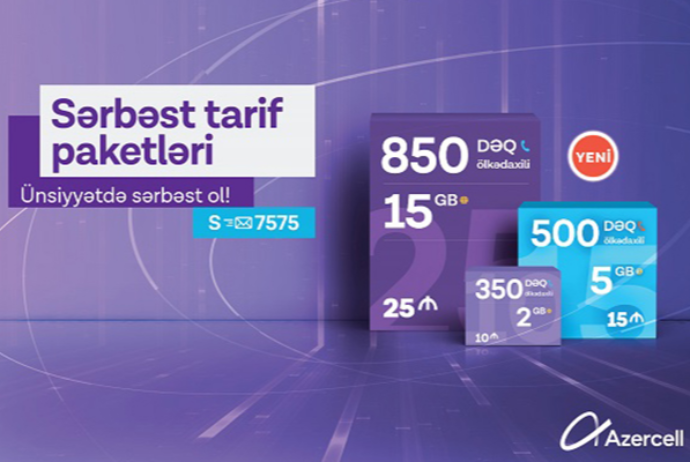 “Azercell Telekom” yeni Sərbəst tariflərini - Təqdim Edir | FED.az