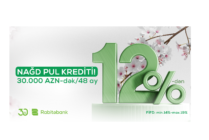 Rabitəbank 12%-dən nağd pul krediti - TƏKLİF EDİR | FED.az
