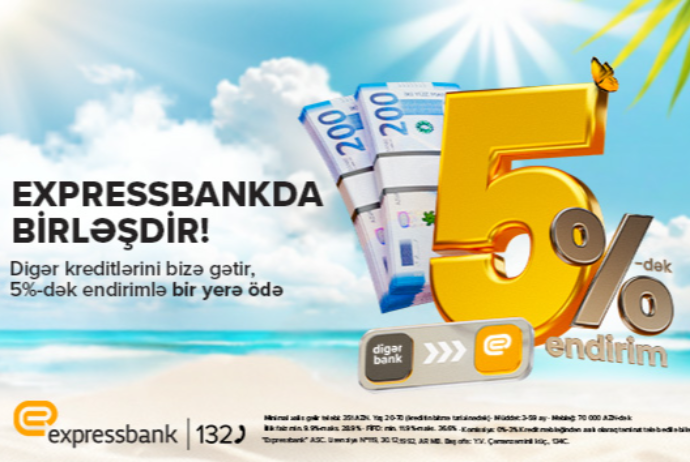 Bir neçə banka borcu olanlar üçün fürsət – İLLİK 5%-DƏK ENDİRİM! | FED.az