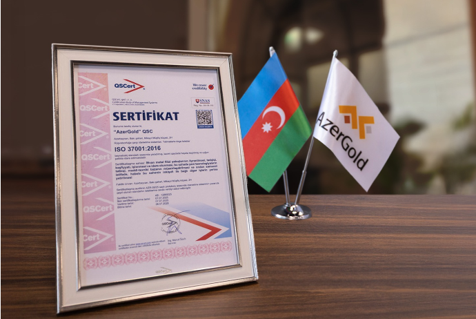 “AzerGold” QSC beynəlxalq standart üzrə daha bir sertifikat əldə edib | FED.az