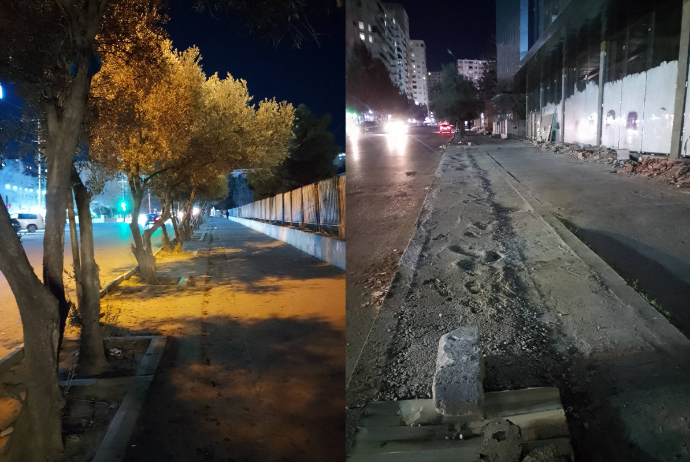 Xırdalanda tikinti şirkəti ağacları kəsdi - 13 MİN MANAT CƏRİMƏLƏNDİ - FOTOLAR | FED.az