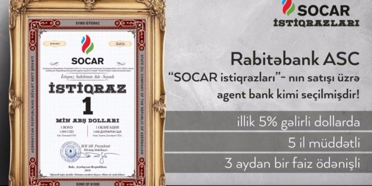 “Rabitəbank” “SOCAR istiqrazları”nın satışı üzrə agent bank kimi seçilib | FED.az