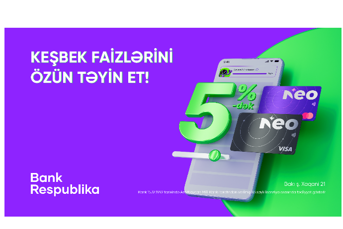 NeoKart sahibləri keşbek faizini özləri - TƏYİN EDƏ BİLƏCƏK! | FED.az