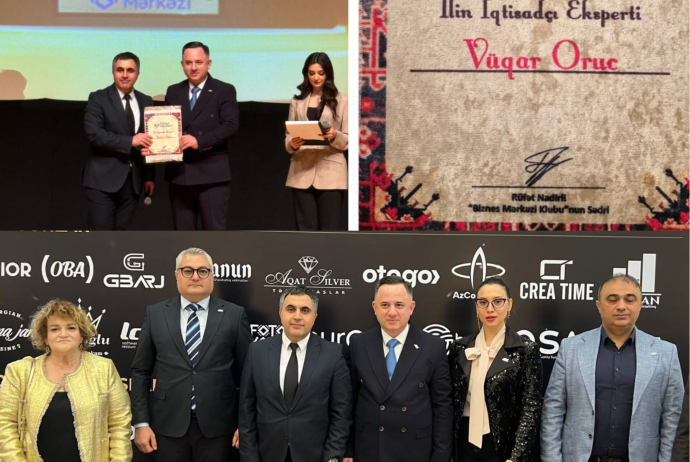 Vüqar Oruc “İlin iqtisadçı-eksperti” mükafatına - LAYİQ GÖRÜLDÜ - VİDEO | FED.az