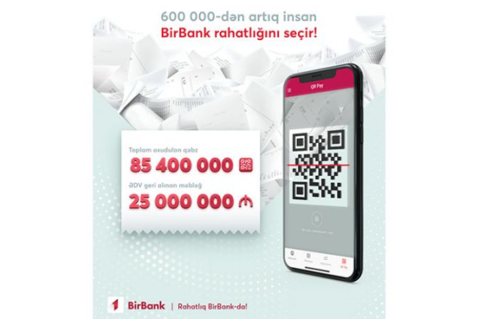 BirBank ilə ƏDV üçün yarım milyondan çox istifadəçi - 85,4 Milyon Çek Daxil Edib | FED.az