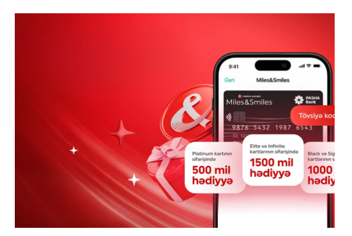 PAŞA Bank “Miles&Smiles PASHA Bank” kart sahibləri üçün yeni bonus mil proqramına - START VERİB | FED.az