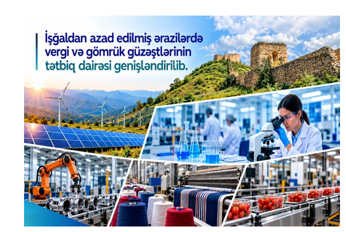 Qarabağda daha 7 fəaliyyət sahəsi vergi və gömrük rüsumlarından azad edilib - SİYAHI | FED.az