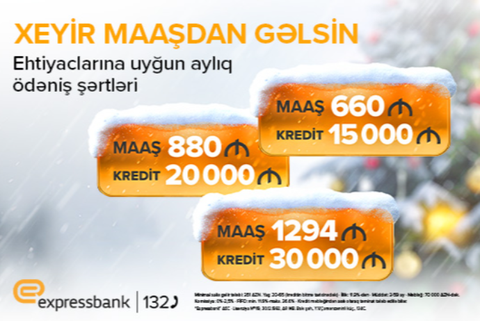 Maaşa uyğun kredit – Expressbankda | FED.az