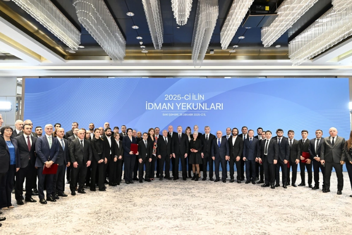 İlham Əliyev 2025-ci ilin idman yekunlarına həsr olunan mərasimdə iştirak edib | FED.az