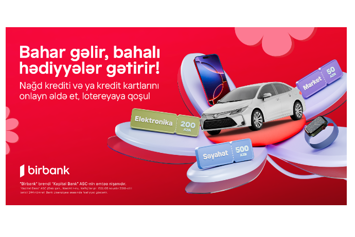 Birbank Bahar Lotereyası başlayır: superpriz “Toyota Corolla” avtomobili | FED.az